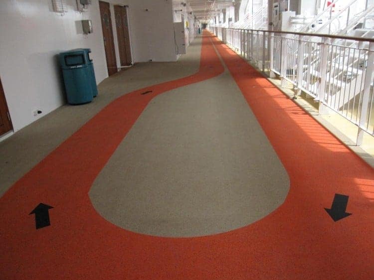 The walking/running track - hope it stays uncrowded.