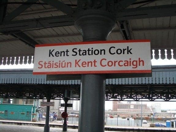 Train station at the port in Cobh Ireland Kent train station in Cork, Ireland.