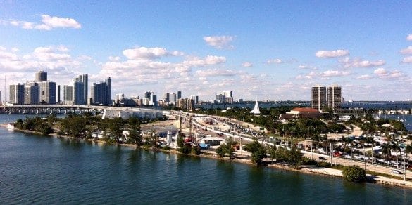 MIami skyline as seen from Celebrity Millennium MIami skyline as seen from Celebrity Millennium