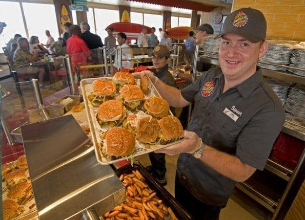 Carnival Liberty new Guy Fieri burger restaurant.