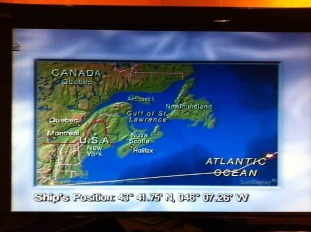 Aboard Cunard Queen Mary 2 and my all night TV. Cruising solo aboard Cunard Queen Mary 2 and my all night TV.