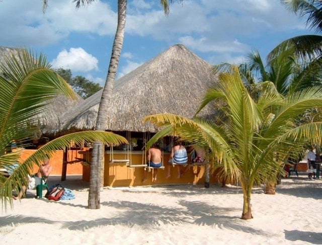 Beachfront Bar in Cozumel