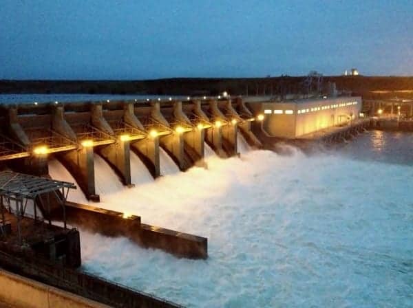 One of eight locks on the Columbia River that we entered.