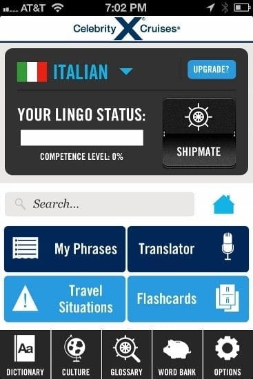 Even though I'm half-Italian, it was a tough choice between that and French to test this app.