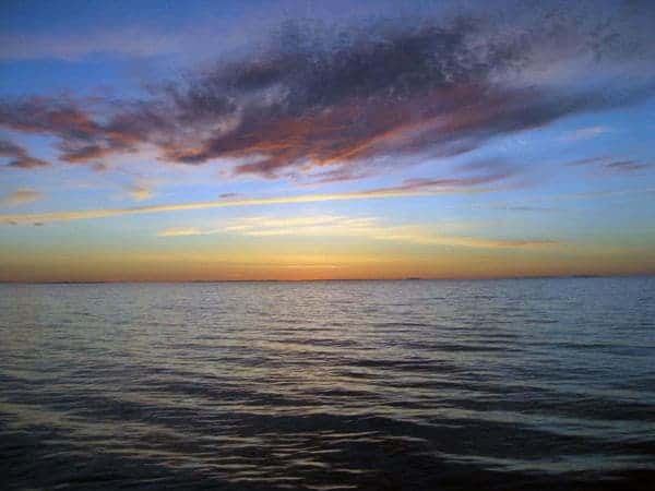 A beautiful Baltic summer sunset.
