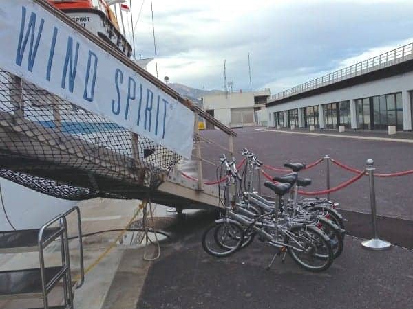 Windstar Cruises offers bicycle rentals at ports around the world