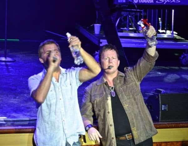On a country music cruise aboard the Norwegian Pearl, Lonestar sings a parody about Norwegian's spritz-happy crew, "Happy Happy, Washy Washy."