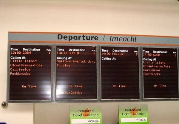 The train station in Cork.