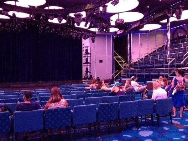 Liquid Lounge. Probably because it "flows" from a production theater into a nightclub once the chairs are removed from the dance floor!