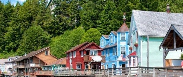 Ketchikan, Alaska still retains much of its boom-town charm.