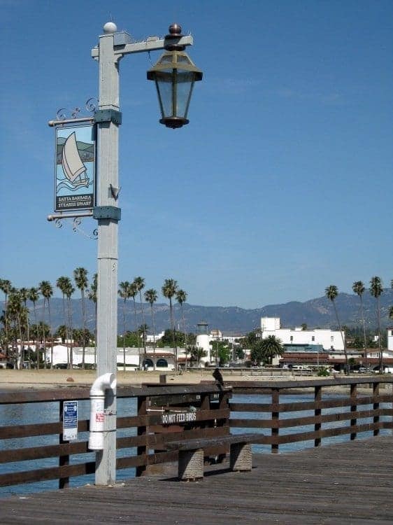 Walking out on the Sternโs Wharf wood pier is one of many fun things to do in Santa Barbara, California. Photo: Pat Woods