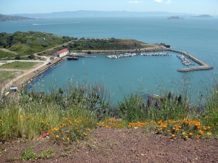 One of our self-guided tours on an open-top bus included a visit to Sausalito.