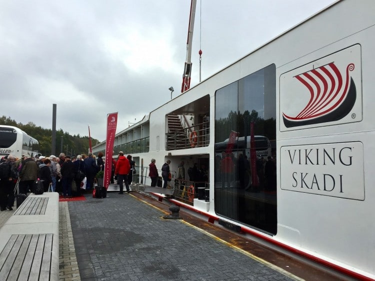 By noon, we arrived at our new home for the next week from Nuremberg to Amsterdam, the Viking Skadi.