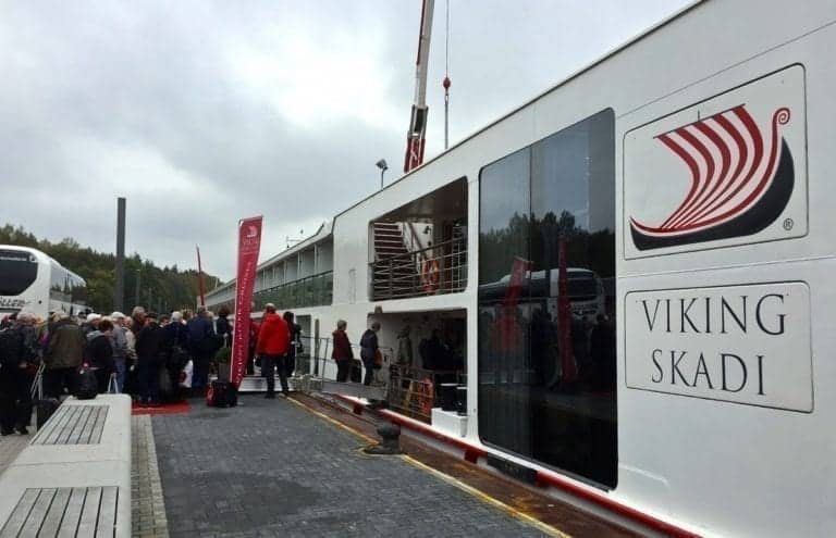 By noon, we arrived at our new home for the next week from Nuremberg to Amsterdam, the Viking Skadi.