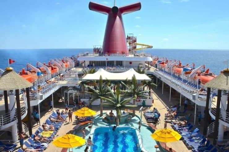 Carnival Journeys Carnival Ecstasy cruising to the Bahamas.