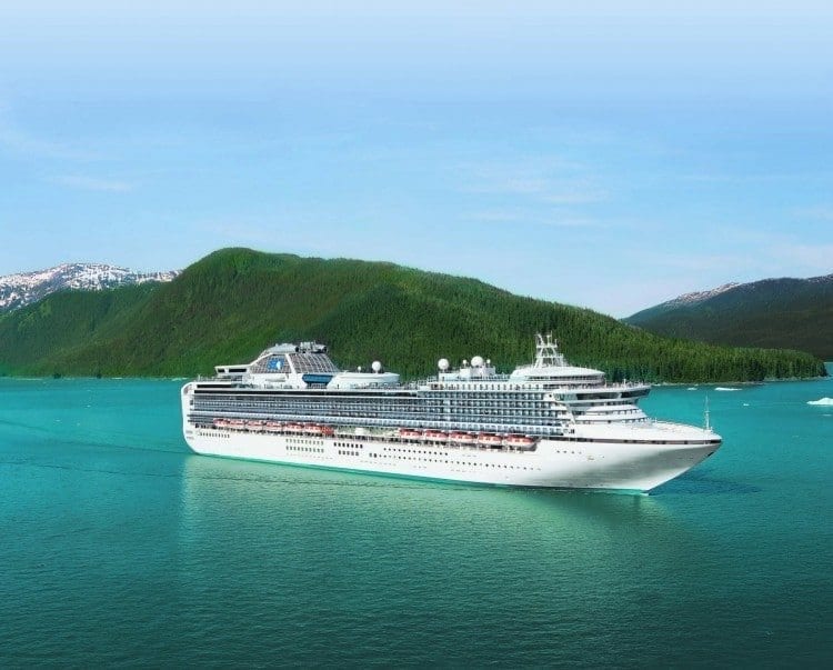 Cruises to Alaska aboard Princess Cruises Sapphire Princess (sister to the Ruby Princess) cruises the Inside Passage.