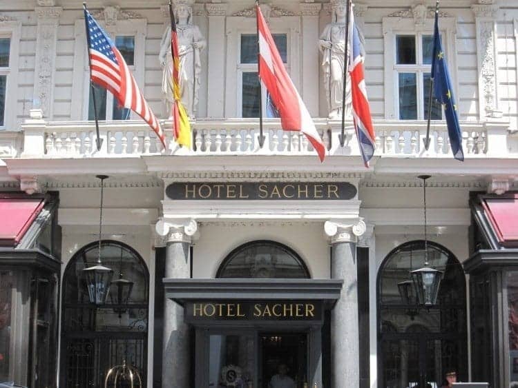 Stop in for a slice of sachertorte at its official original home, Hotel Sacher.