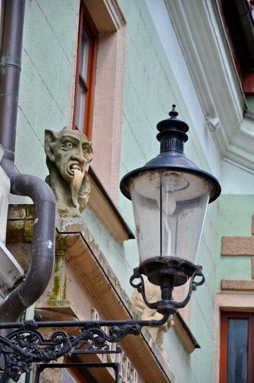 Bratislava Gargoyle and lampost