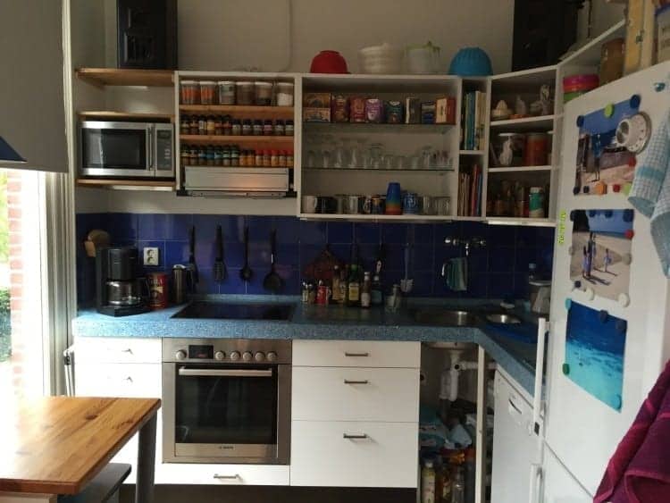 Ankie's kitchen was stocked to the gills and there for guests to use.
