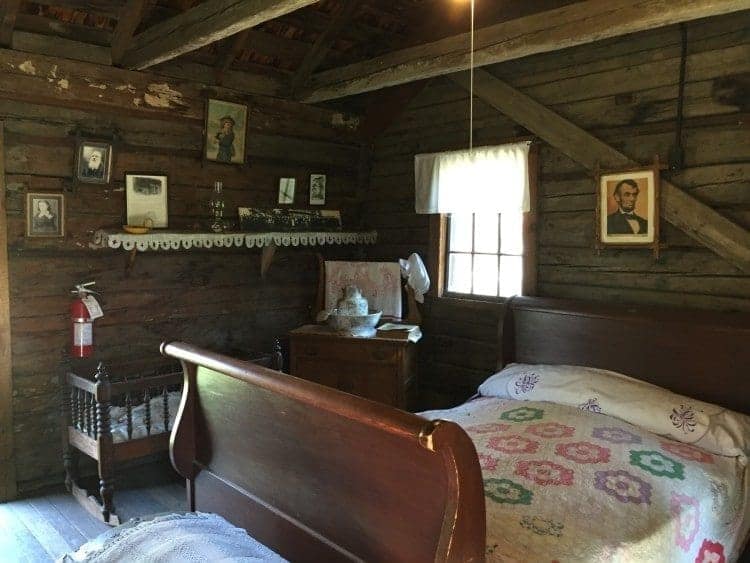 One of two living areas in the Ransom Clark house, built in 1859. 
