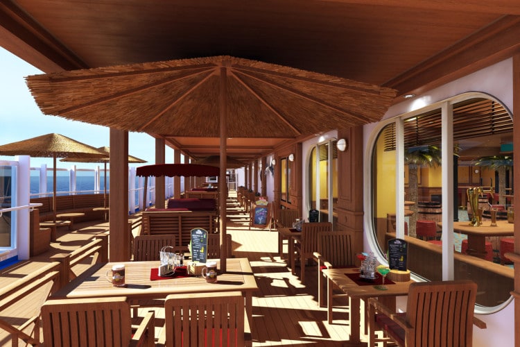 Artist rendering of Carnival Vista RedFrog Pub and Brewery.