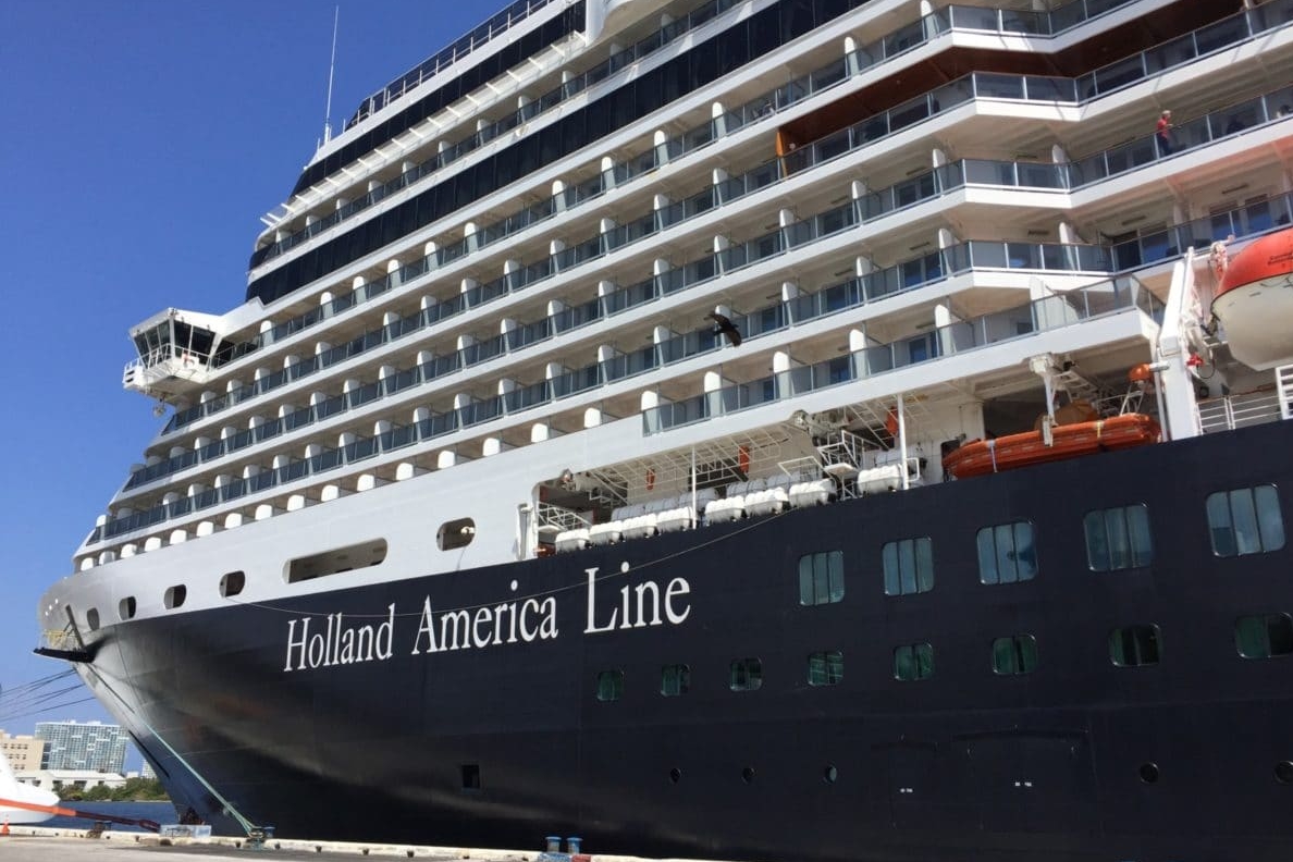 Holland America Eurodam at Port Everglades, Florida.