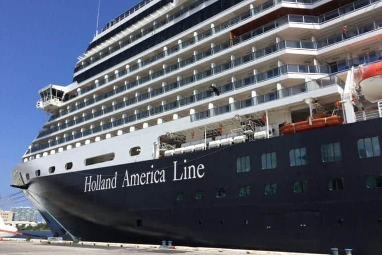 Holland America Eurodam at Port Everglades, Florida.