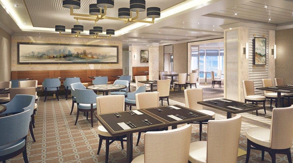 Redesigned Kings Court Buffet seating arrangement.
