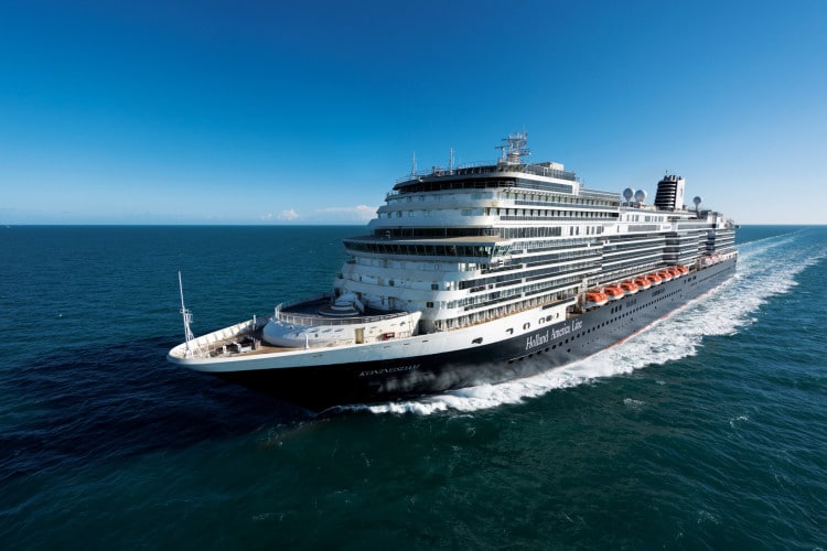 Holland America Koningsdam at sea trials in the Adriatic.