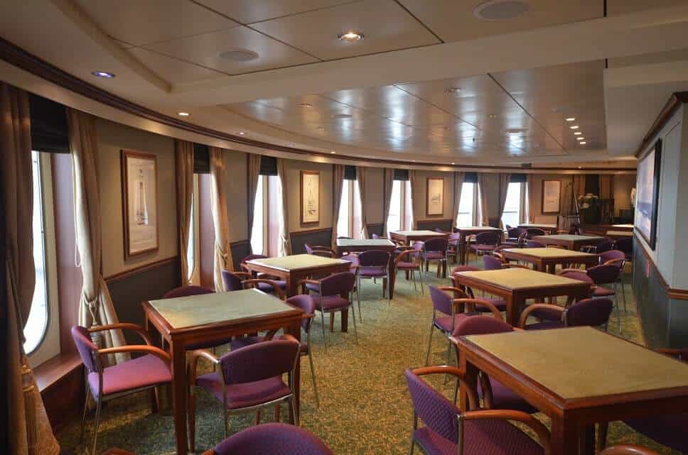 The Atlantic Room is one of my seven secret hideaways aboard Queen Mary 2. queen-mary-2-atlantic-room