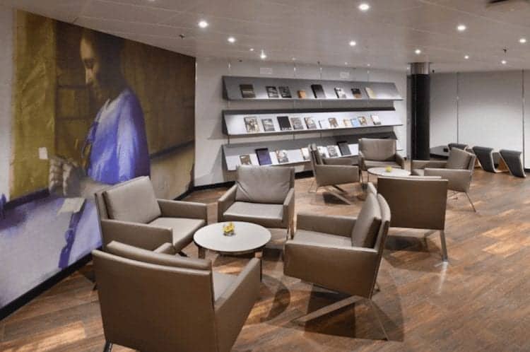 Westerdam renovations Lounge seating in a sitting area onboard Holland America Westerdam
