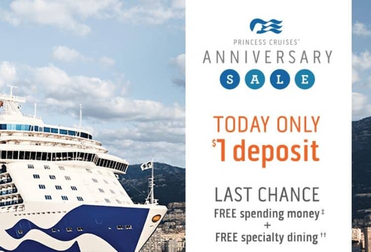 Princess Cruises Valentine’s Day $1 Deposit