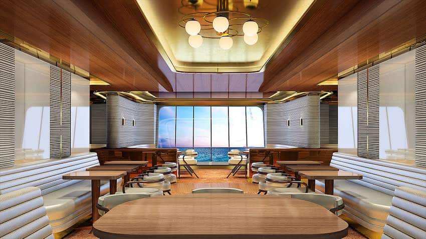 Dining in Scarlet Lady specialty restaurants is included in the cruise fare.