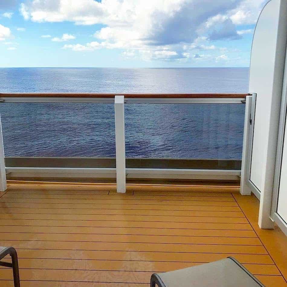 View of extra space on the extended verandah balcony.