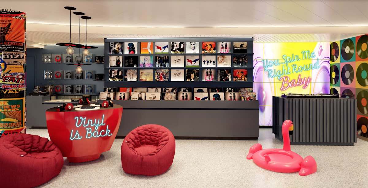Virgin Voyages Voyage Vinyl Record Store