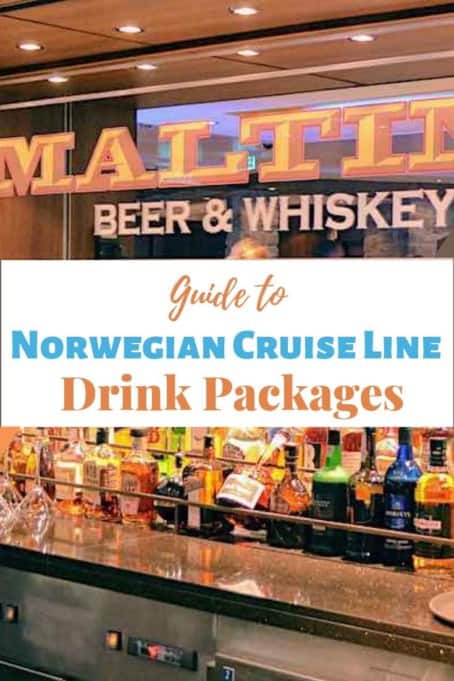 Pinterest Pin for Norwegian Cruise Line Drink Packages guide. 