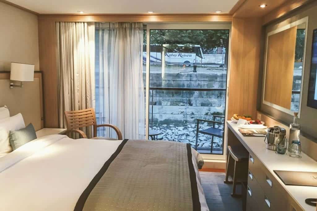 Our Danube cruise began in Budapest aboard Viking Skadi. This is my cabin.