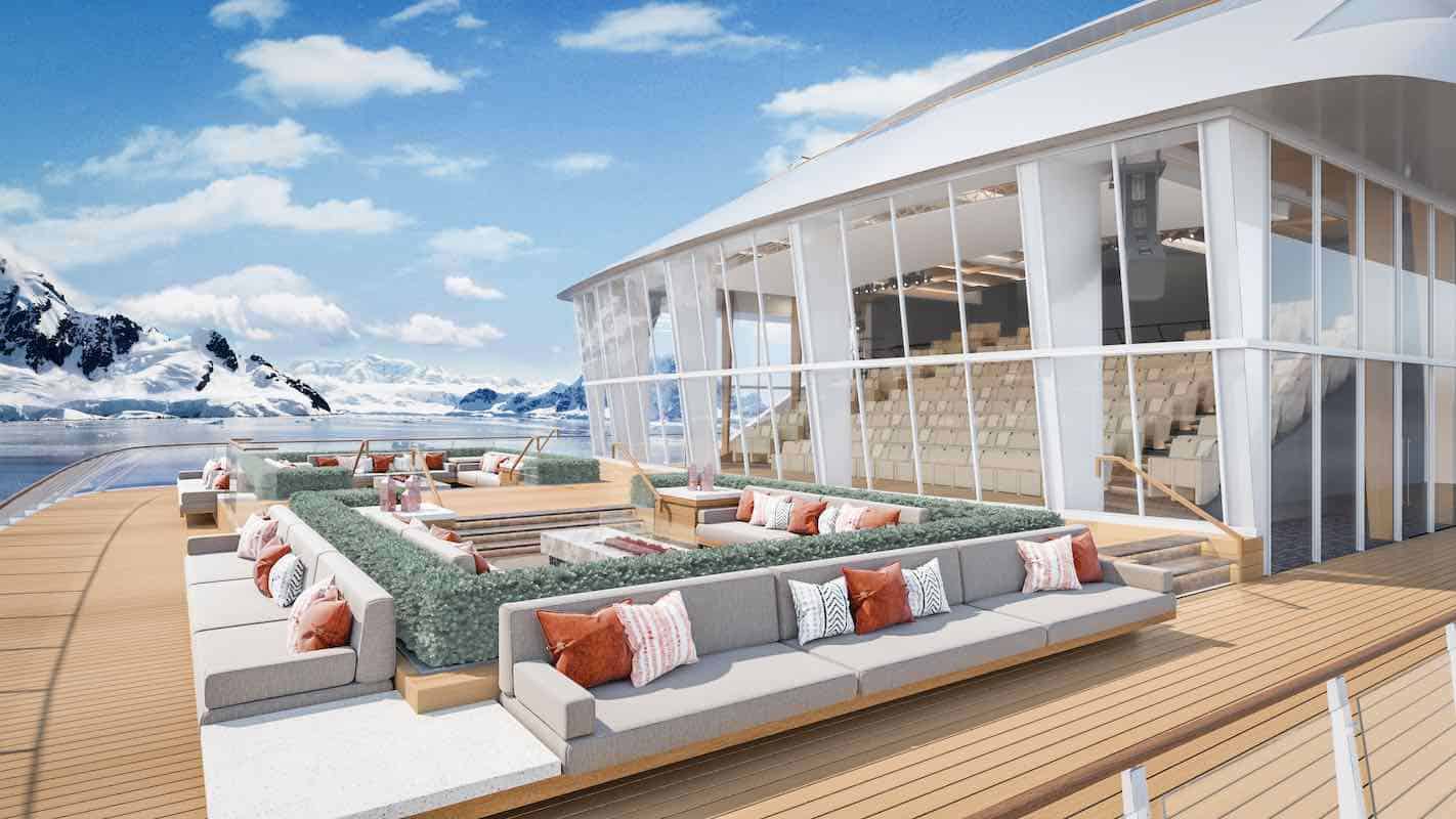 Viking Octantis Finse Terrace outdoor lounge