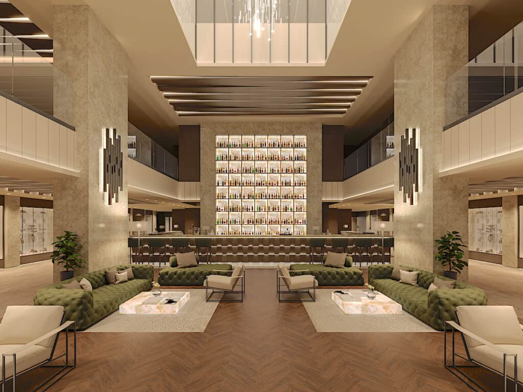 Lobby Bar and seating on Explora I
