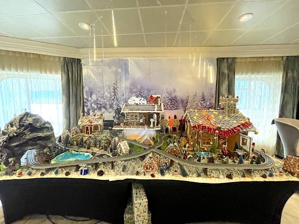 Azamara Journey gingerbread house decoration