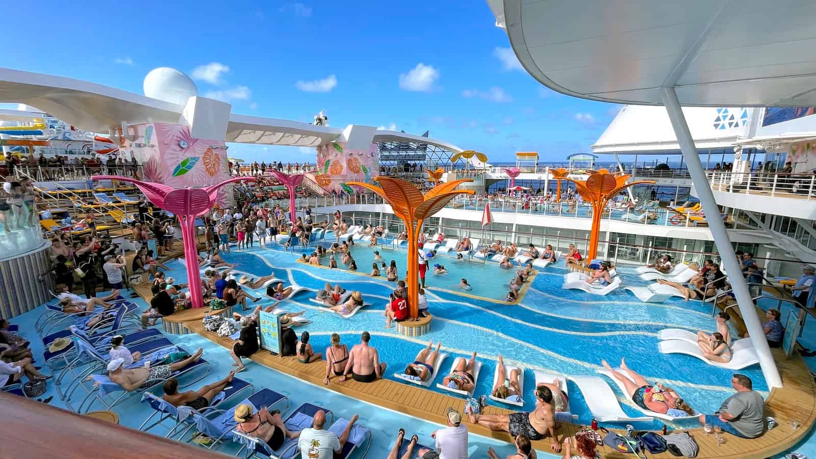 Cruise ship gratuities, like here aboard Wonder of the Seas, are not included in your base fare.