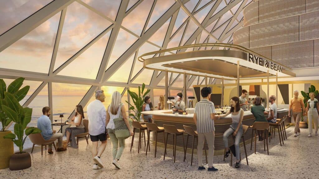 Icon of the Seas Rye and Bean Bar Rendering