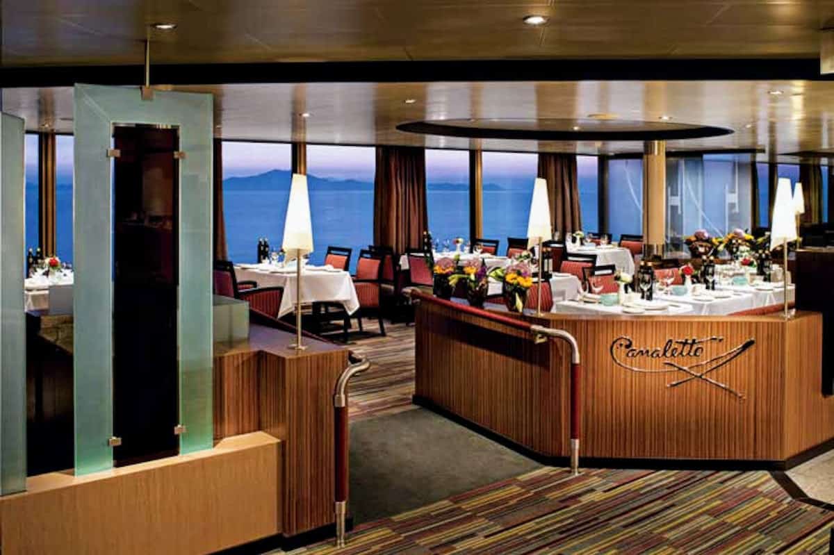 Holland America Canaletto restaurant entrance on Eurodam.