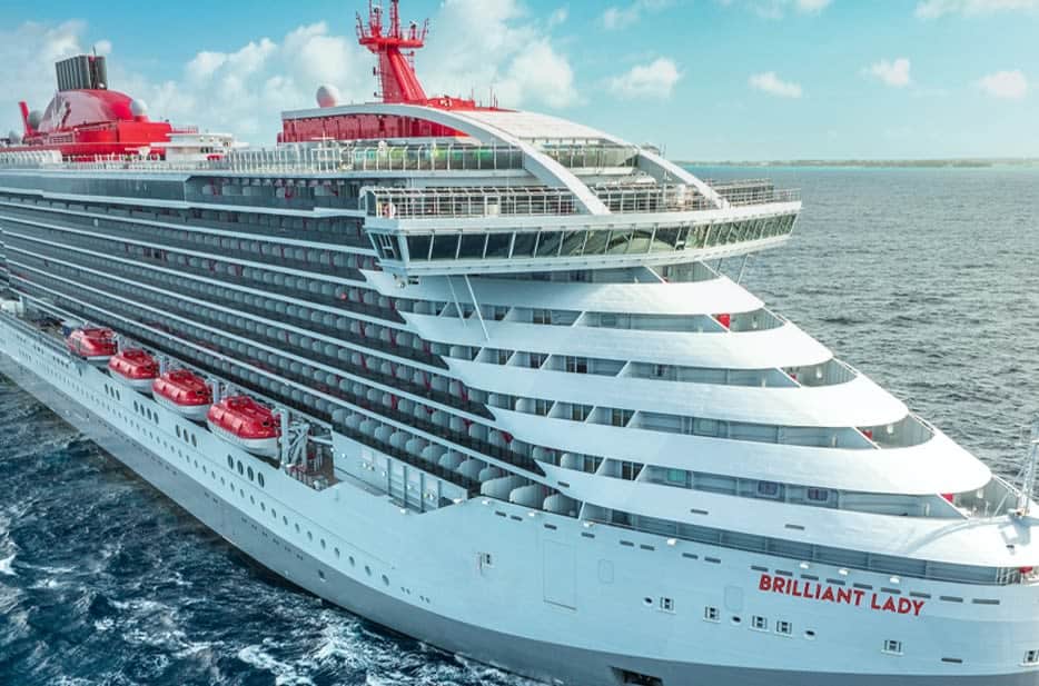 Artist rendering of Brilliant Lady at sea.